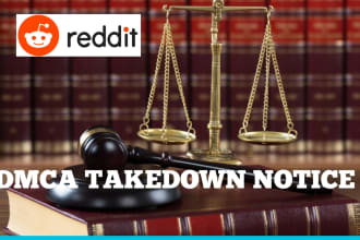 report takedown, pirated, illegal, leaked, defaming content of reddit under dmca