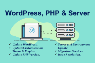 handle wordpress PHP server updates modifications migrations