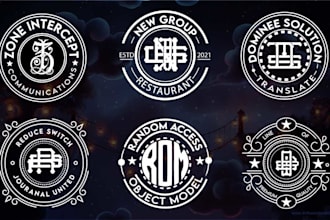 do initial letters monogram and urban clothing brand logo