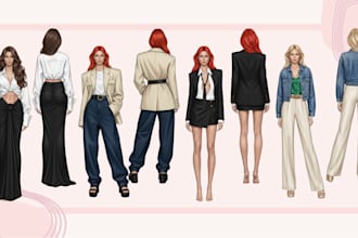 design clothing fashion illustrations for your collections