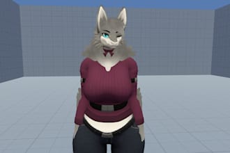 create vrchat furry avatars ,including nsfw