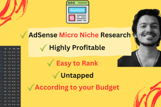 do easy to rank profitable adsense micro niche research