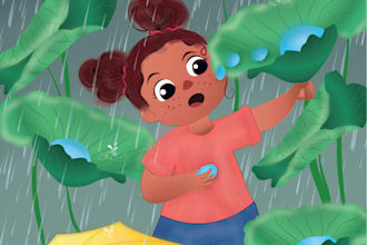 creat african american children illustrations
