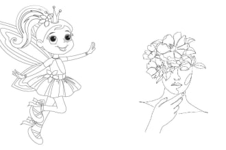 design minimal line art of any diagram, product or illustrations