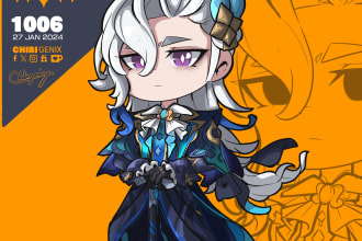 do digital chibi art
