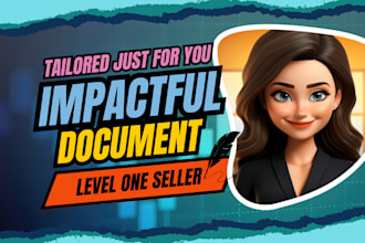 write letter, email or document for you