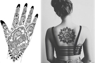 Top 5!  create awesome custom henna pattern design