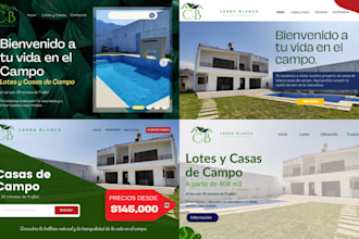 design a modern landing page and web site