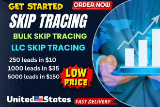 do bulk accurate skip trace llc best skip tracing  for real estate in 24 hours