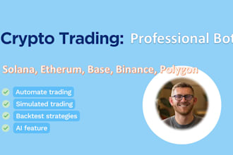 build professional crypto trading bot on solana ethereum base etc