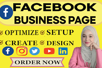create and setup facebook business page or fan page