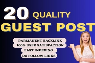 write and publish unique guest posts backlink dofollow SEO link building