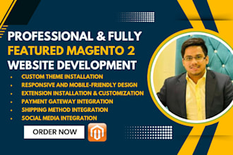 develop a fully featured magento 2 website shop