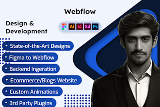 design imaginative and artistic webflow website