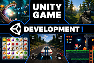 develop 2d 3d unity games for andriod, ios, pc