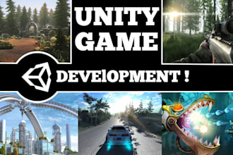 develop 2d 3d unity games for andriod, ios, pc