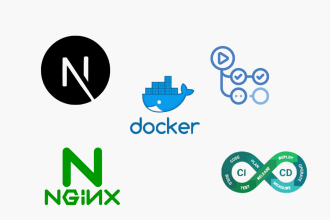 deploy react js, next js, node js and nginx related work