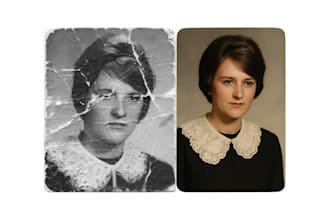 do photo restoration and colorization of vintage photos