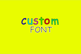 design custom font, typeface, typography for your business