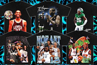 design any custom vintage 90s bootleg rap t shirt for you