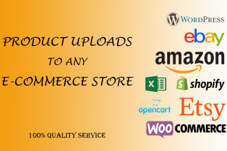 manage any ecommerce store and upload products