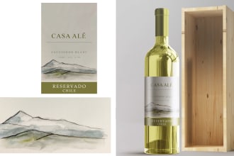 create beautiful illustrations for your wine labels