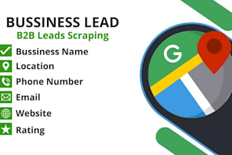 provide quality b2b leads with business emails from google map scrapping