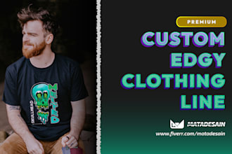 do unique edgy and vintage urban t shirt for clothing line