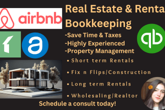 do real estate, airbnb, rentals and property management bookkeeping