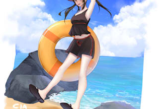 create you ilustrasi anime, oc,fanart and vtuber