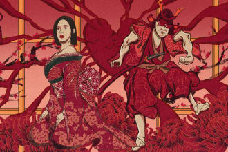 do japanese ukiyo e style illustration for you
