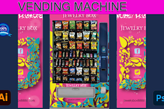 design branding and professional vending machine for brands