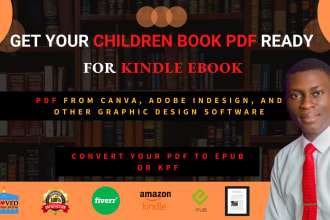 convert your children book PDF for kindle ebook