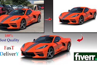 do car  image editing and automotive photo background removal