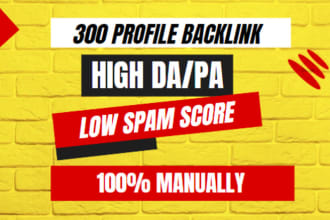 create 300 manual backlinks to rank your website on google