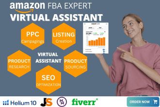 be your expert amazon fba virtual assistant VA SEO PPC account manager
