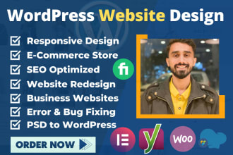 design a modern wordpress website or blog for your business