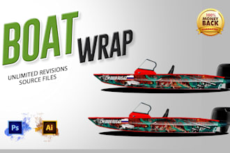 design custom and eye catching wrap design for van truck car food truck cart
