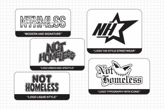 design modern, urban, simple logo streetwear for your brand