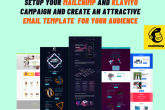 do mailchimp and klaviyo email campaign and HTML email template