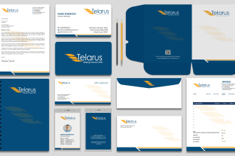 create a professional business card and stationery design