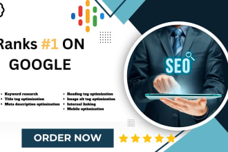 optimize website on page technical SEO service wordpress shopify wix squarespace