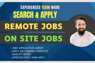 search and apply for remote jobs, onsite jobs and any job application