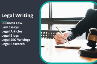 do law essays, business law, and legal SEO articles