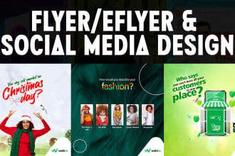 design marketing eflyer, flyer, social media post design
