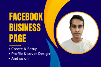 create setup and optimise your fb business page or fan page