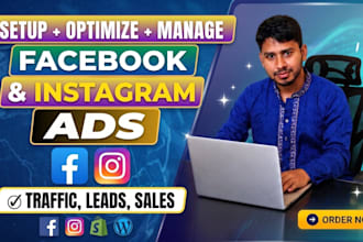 be your meta ads manager for shopify facebook ads and instagram ads