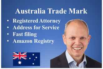 file your attorney trademark in australia or new zealand including govt fee