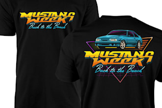 make fantastic modern t shirt design for your brand