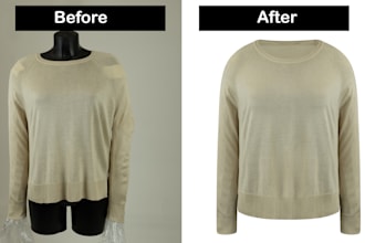 do symmetrical neck joint, ghost mannequin effect service
